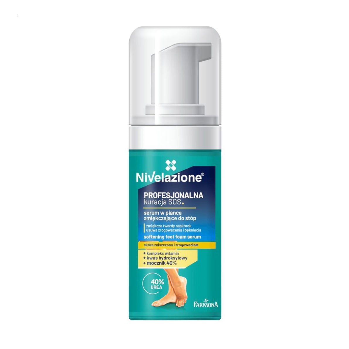 Пом'якшувальна пінка-сироватка для ніг Farmona Nivelazione Softening Feet Foam Serum, 75 мл